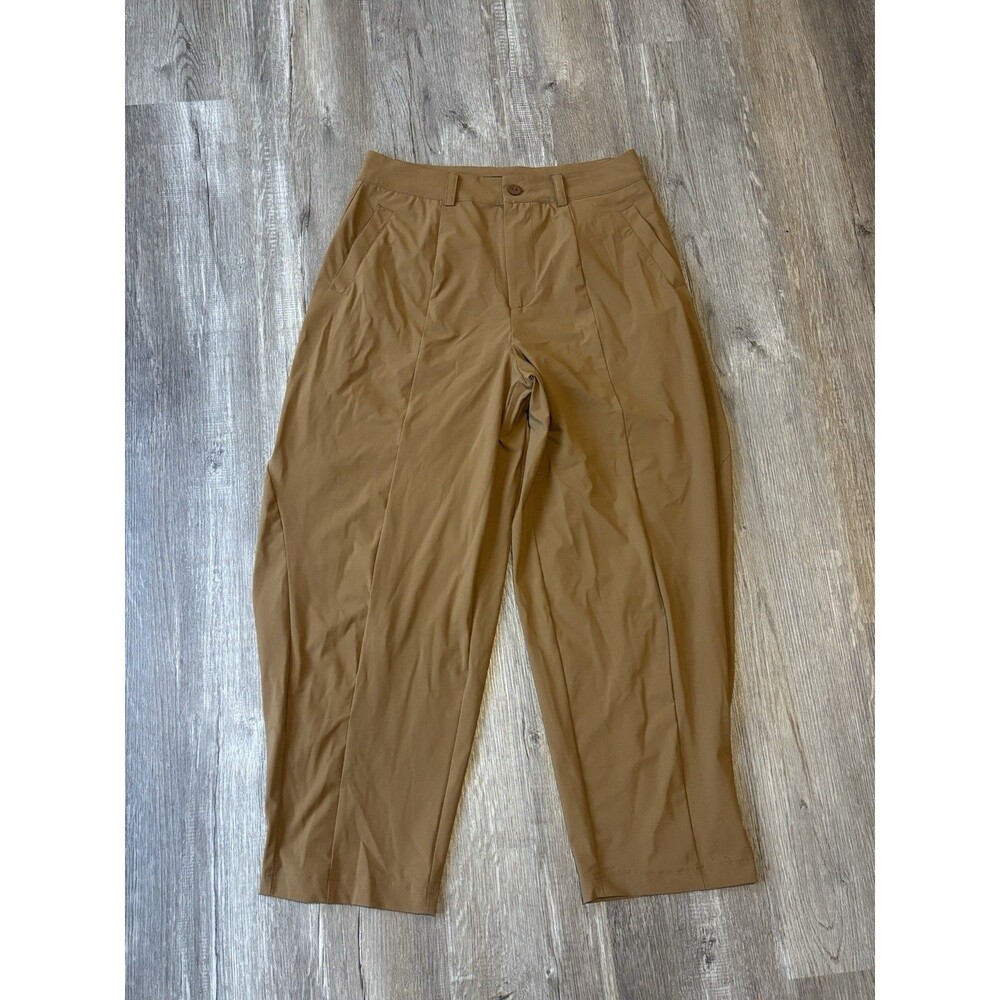 Ruti The Detail Oriented Tapered Leg Pants Brown Dress Work Size 1 US 8